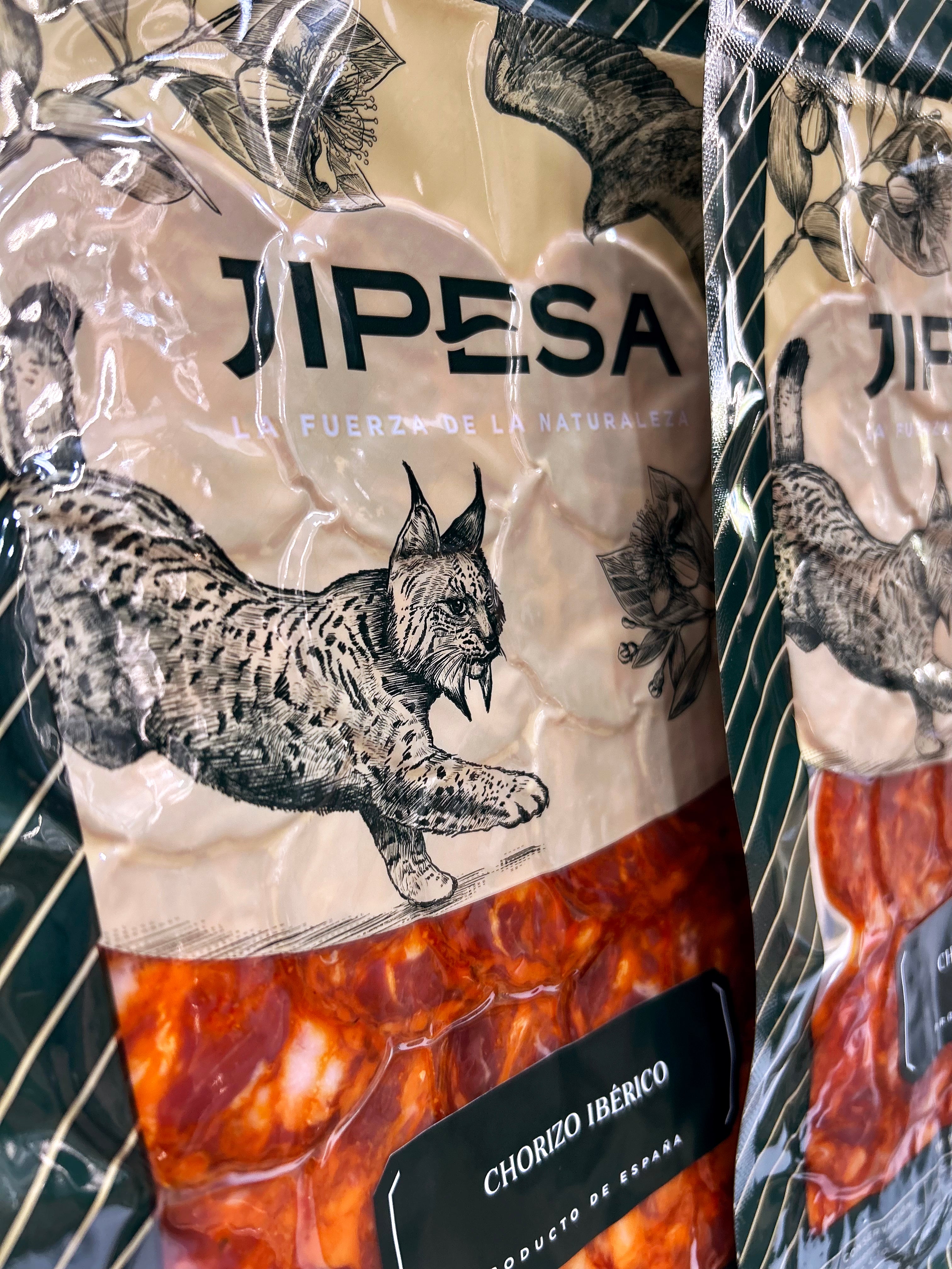 Sobre de 100 gr. Chorizo ibérico - Loncheado a máquina