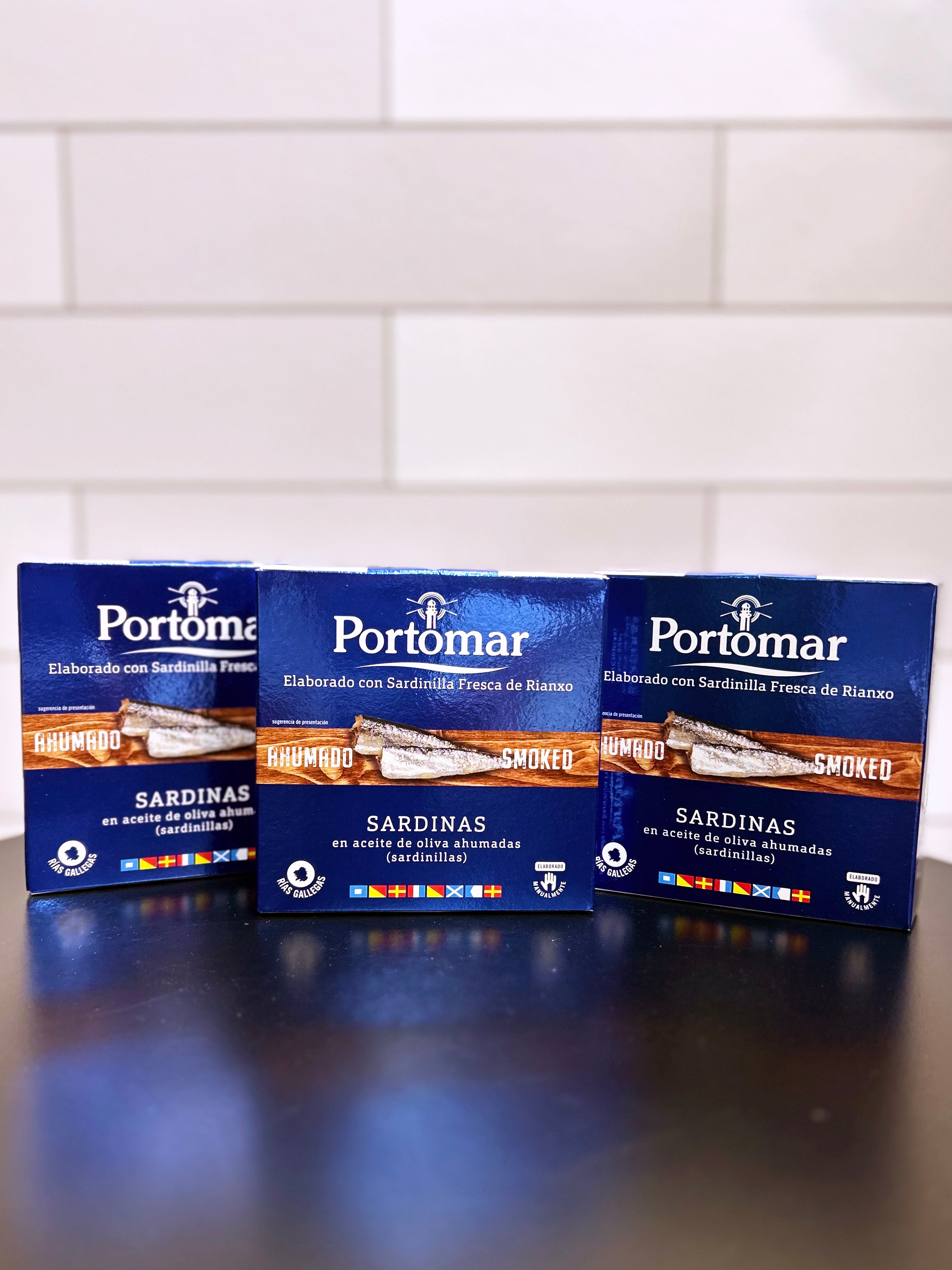 Portomar - Sardinillas en aceite de oliva ahumadas (16/22 piezas)
